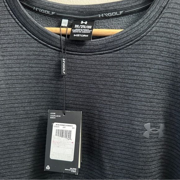 NWT Under Armour Storm Golf
SweatFleece Men's Medium Black Crew
XXL/S Shirt Top - Picture 3 of 5